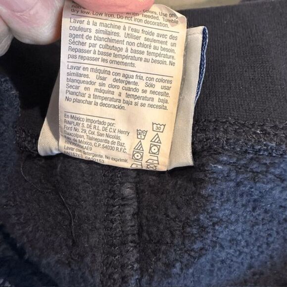 Champion Vintage Joggers Drawstring Pockets Navy Blue Size Medium - Picture 7 of 11